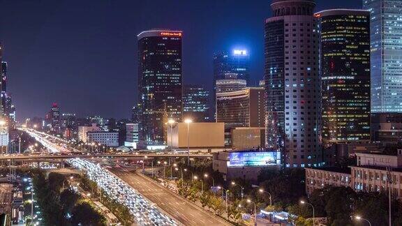 MSHATD北京中央商务区和夜间交通北京中国