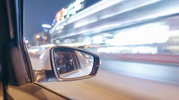 TDPOV行驶在北京城市街道的夜晚