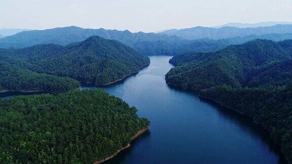中国江西静安水库的风景