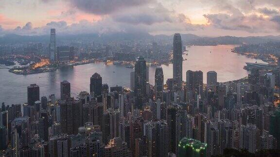 4k分辨率时间流逝香港城市