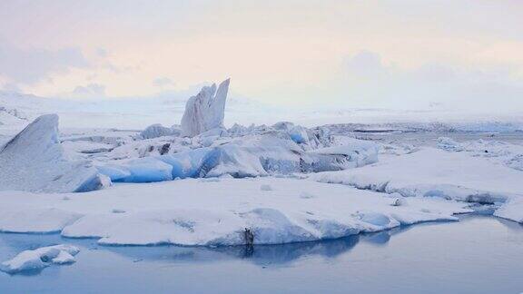 MS风景冰山Jokulsarlon泻湖冰岛