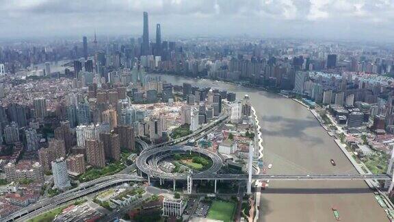 全景4K高清航拍视频上海中国