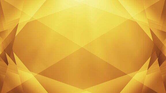 4k抽象几何背景环(金色黄色橙色)