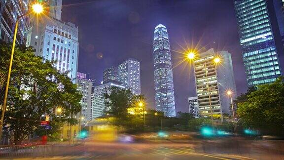 现代都市香港商业金融区
