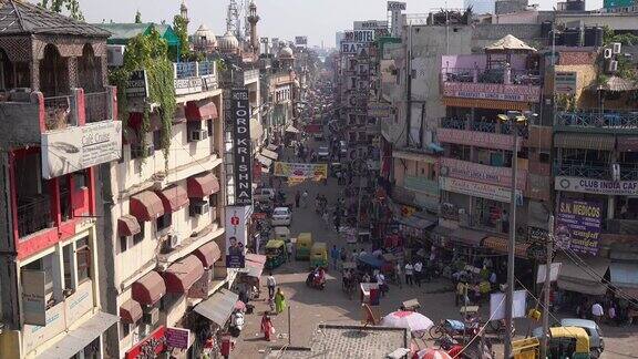 城市生活-主要集市帕哈尔甘吉新德里印度