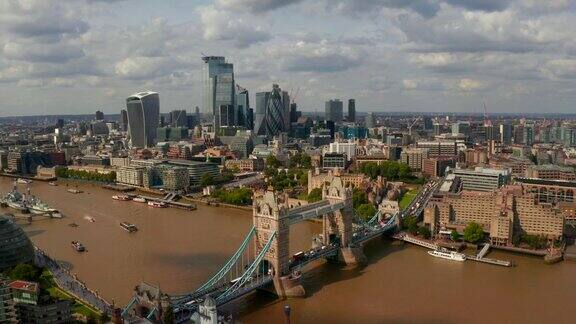 伦敦塔桥鸟瞰图