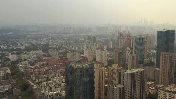 飞越南京市白天航拍4k中国全景图