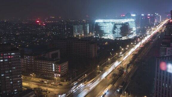 DowntownBeijingatNight北京中国