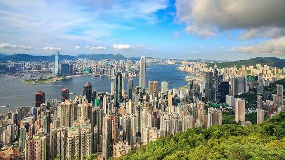 时间流逝:香港城市景观