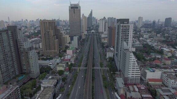 鸟瞰图:曼谷市景