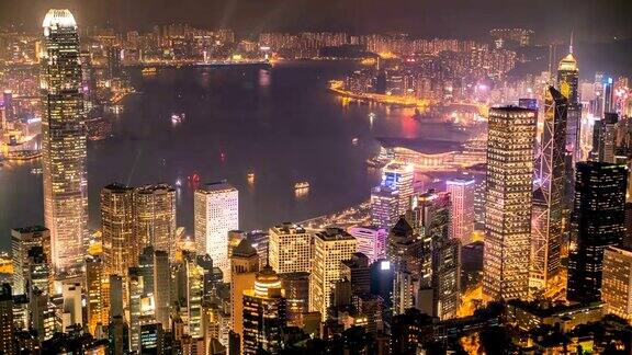 4K香港金城夜景