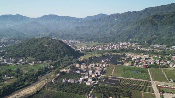 鸟瞰中国福建的乡村