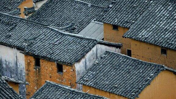 安徽省的中国古村落屋顶