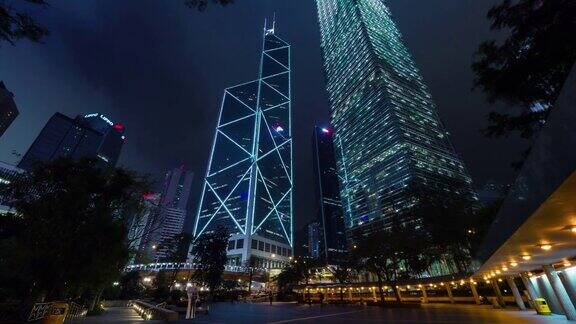 夜间步行街距离香港市中心4k时间间隔