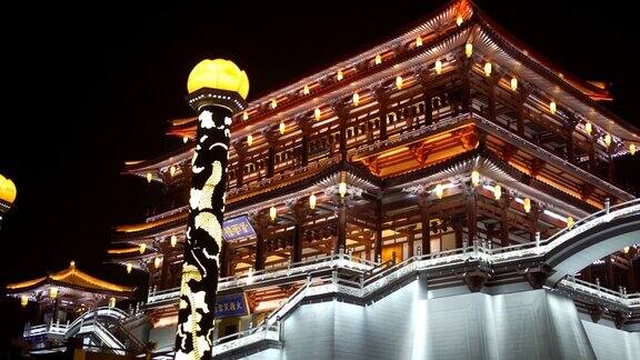 中国古典建筑夜景