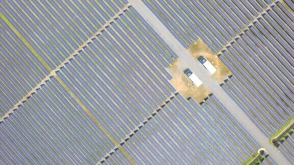 鸟瞰图从多恩大型工业太阳能