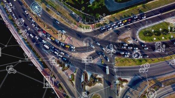 交通和技术概念智能交通系统移动作为一种服务