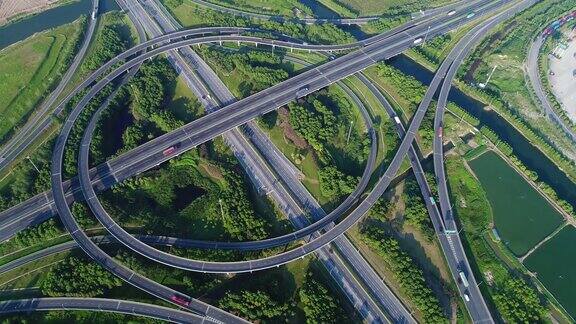 上海高速公路实时鸟瞰图