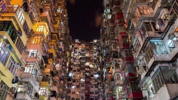 香港拥挤的公寓