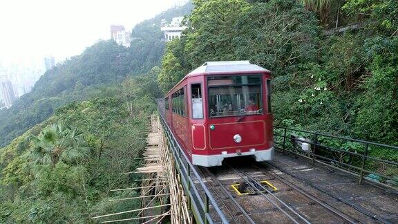 香港山顶的观光电车