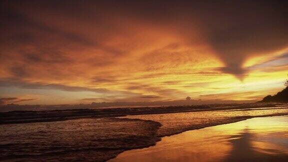海滩日落时间