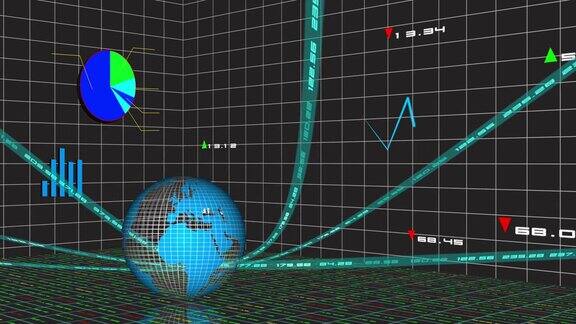 金融和股市数据动画