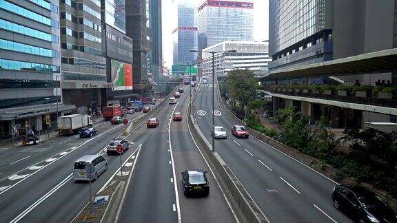 香港市中心繁忙的交通