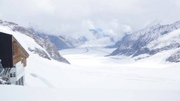 CNEUCIT1148瑞士阿莱奇冰川徒步旅行的延时拍摄
