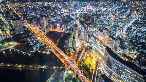 延时-东京夜景鸟瞰图(放大)