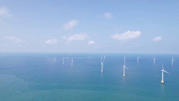 宏伟的海上风力发电厂