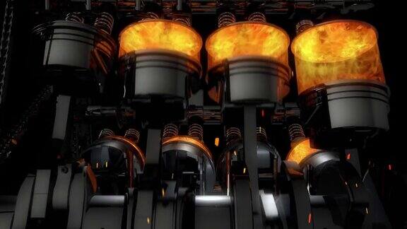 关闭一个工作的V8引擎动画与火花-循环