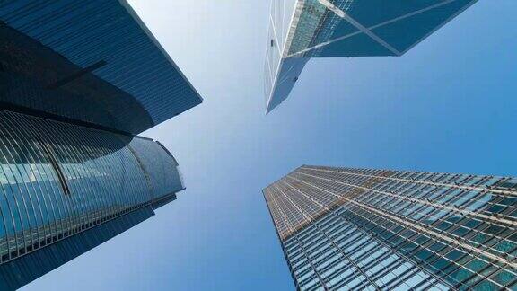 4K时间推移:俯视图香港建设城市