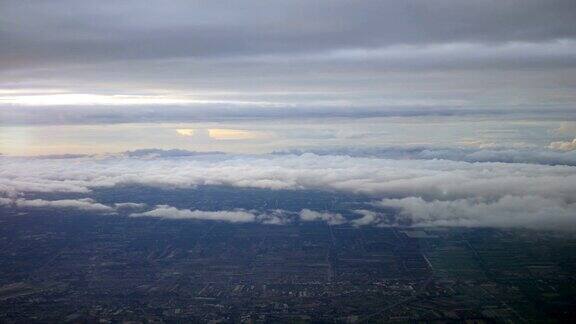 云景观从飞机上看