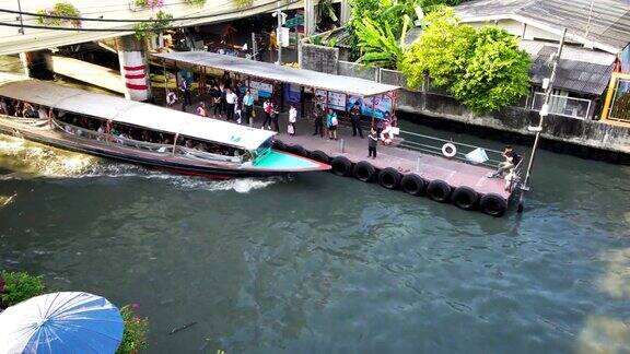 曼谷运河船泰国