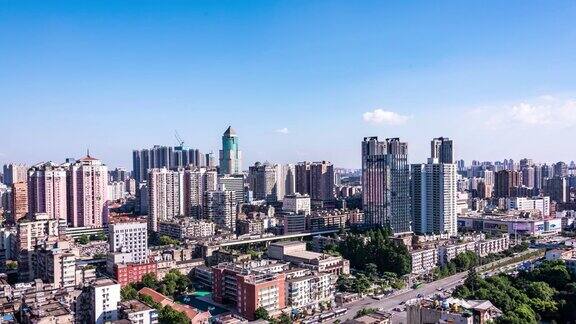 武汉城市的变迁和建筑的全景