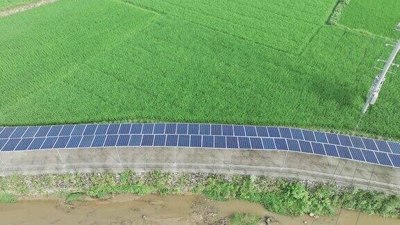 稻田太阳能发电设施