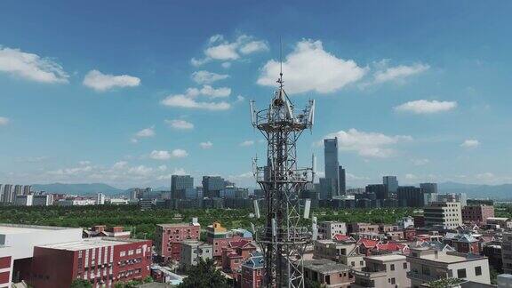 城市5G网络信号塔