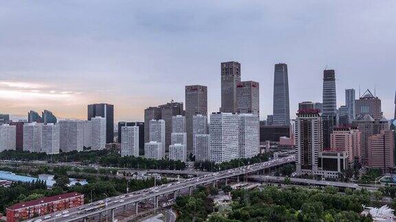 TD北京CBD区域鸟瞰图北京中国