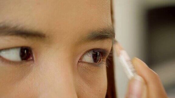 亚洲女人的眼睛化妆