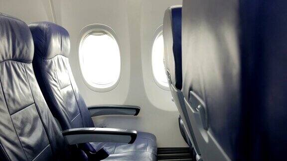 商业飞机客舱乘客座位的内部