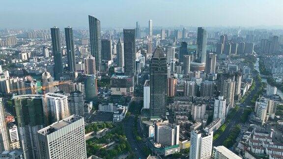 中国无锡建筑景观鸟瞰图