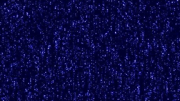 4k闪烁的蓝色流星