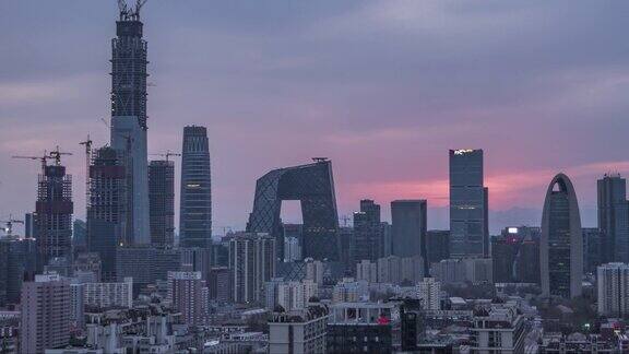 PAN高视角北京在日落北京中国