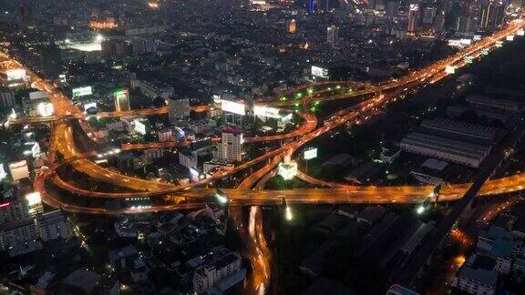 曼谷夜间交通繁忙