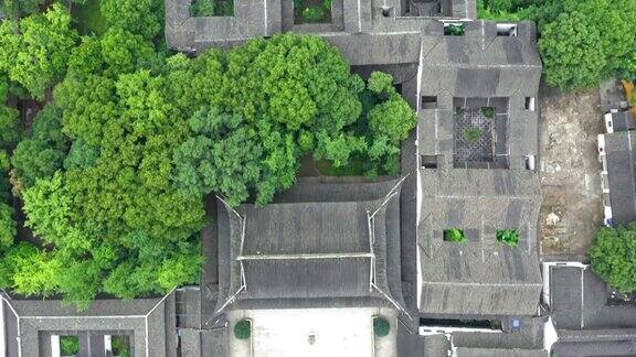 空中的古代传统园林苏州园林在中国