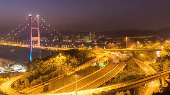 4K时间间隔:香港青马桥景