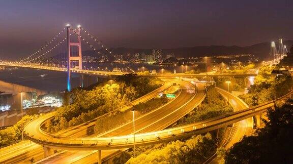 4K时间间隔:香港青马桥景