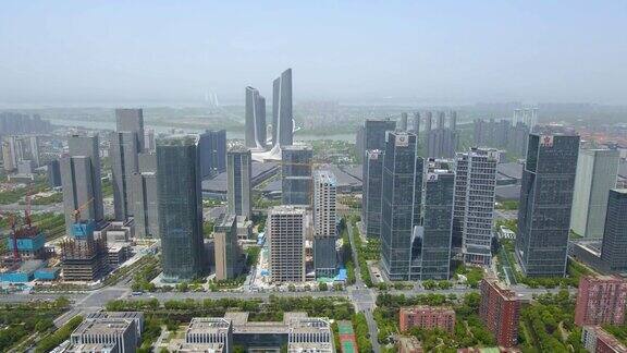 南京现代建筑景观航拍