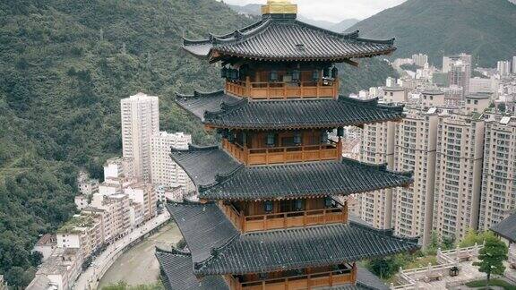 中国古代建筑鸟瞰图河南陕西中国