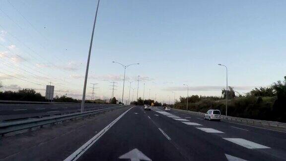行驶在以色列6号高速公路的时间间隔
